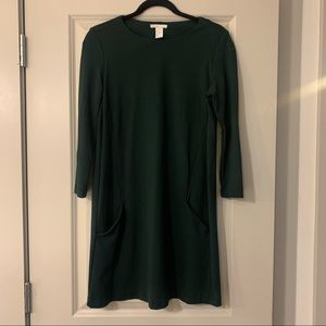 H&M Emerald Green Dress w/ Pockets